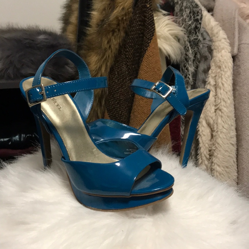 Electric blue heels